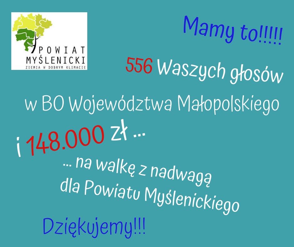Kolejny małopolski BO na rzecz zdrowia mieszkańców powiatu myślenickiego