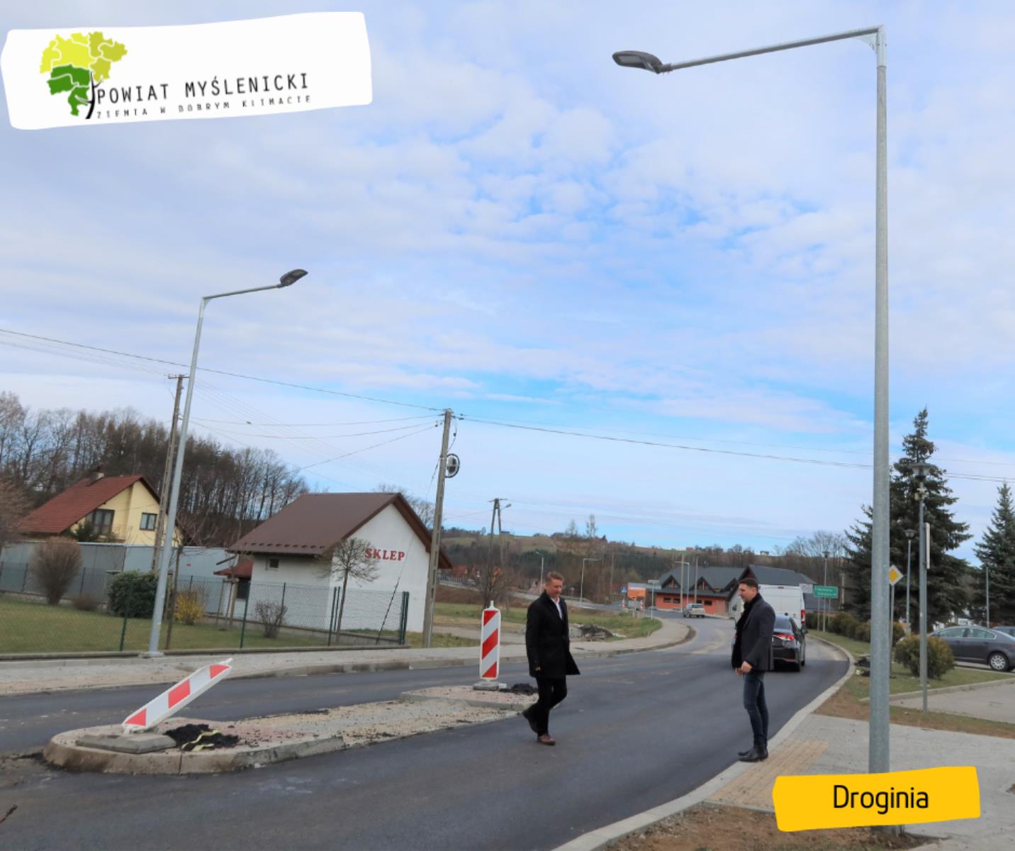 Aktualne przebudowy na drogach powiatu myślenickiego