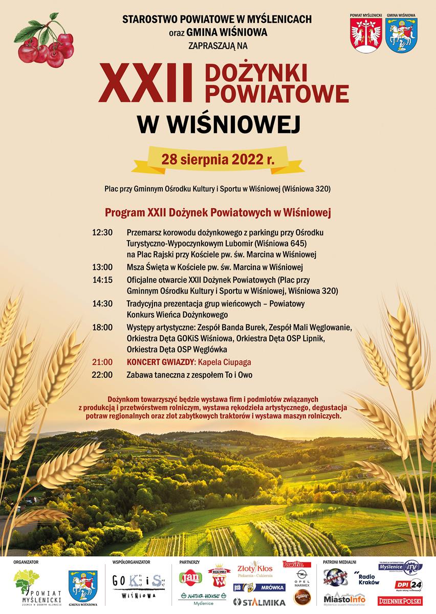 XXII Dożynki Powiatowe w Wiśniowej