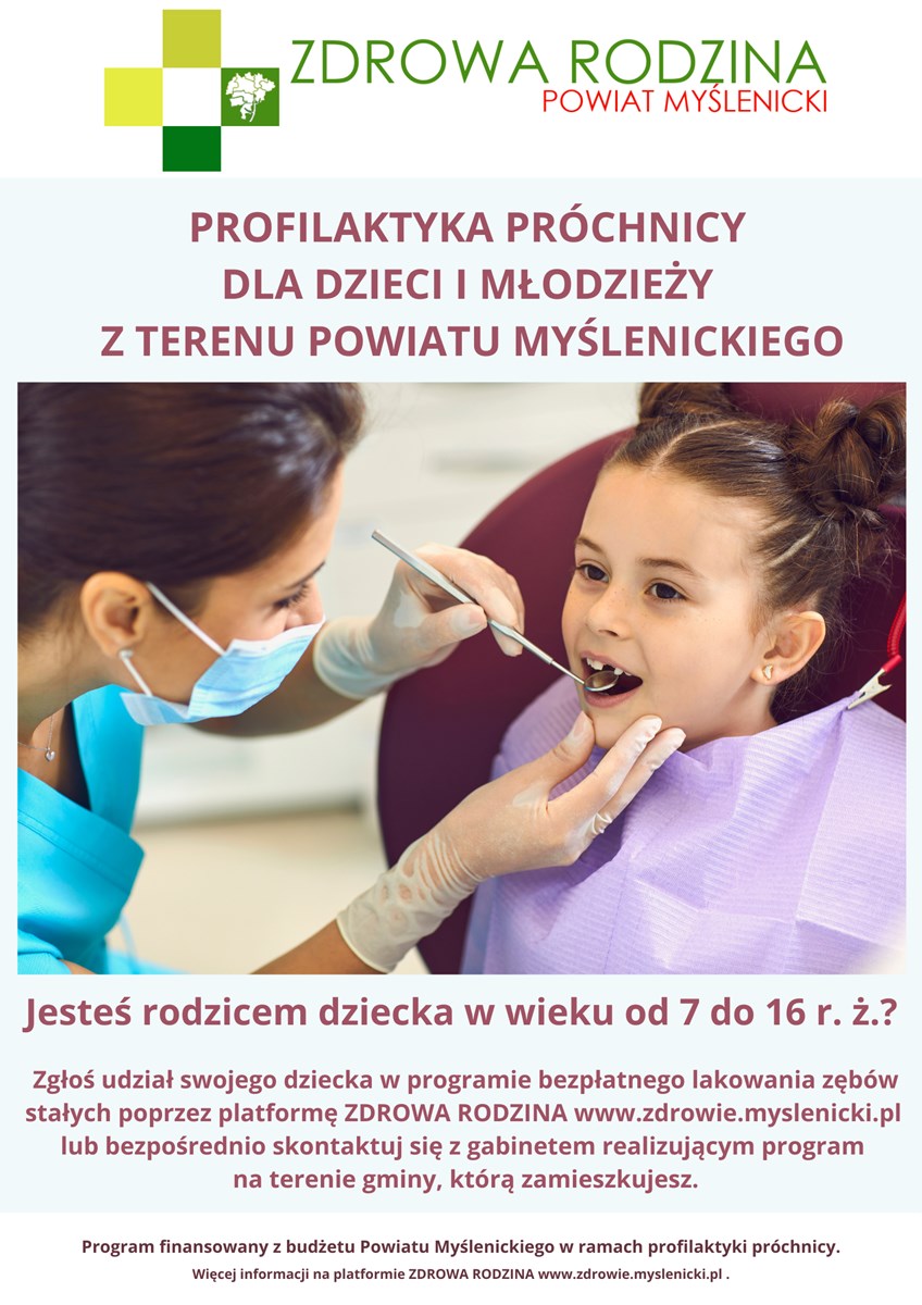 Bezpłatne lakowanie zębów - zapraszamy do szkolnych gabinetów stomatologicznych!