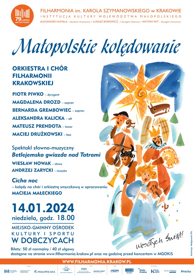 ,,Małopolskie kolędowanie” – Koncert Filharmonii Krakowskiej w Dobczycach